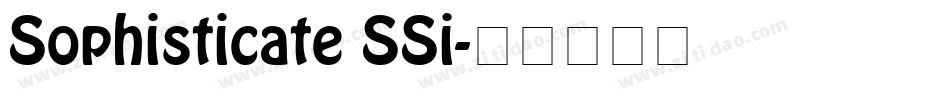 Sophisticate SSi字体转换
